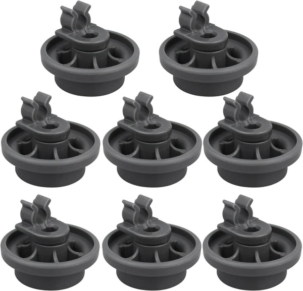 8 Pcs 4581DD3003B Dishwasher Lower Rack Wheels, Bottom Dishrack Roller Assembly Replacement for LG Dishwashers