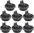 8 Pcs 4581DD3003B Dishwasher Lower Rack Wheels, Bottom Dishrack Roller Assembly Replacement for LG Dishwashers