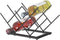 Wine Rack Countertop - Black Metal Wine Bottle Organizer for Home Bar, Kitchen, Cabinet, Tabletop (7 Bottles Capacity)