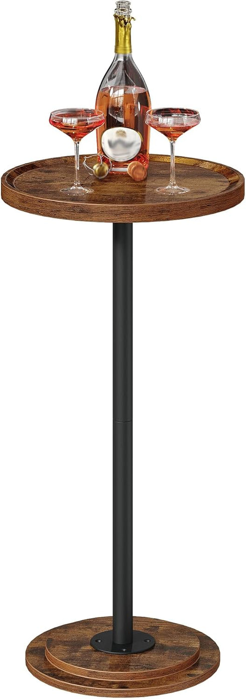 TBZ30BF CHOEZON Drink Table, Small Round Side Table for Small Spaces, Thickened Base End Table, for Living Room