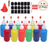 12 Pack Empty 4-Ounce Plastic Squeeze Bottles with Red Tip Caps, Multipurpose Squirt Bottle for Various Uses