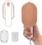 Mini Steam Iron, 970W Portable Steamer for Clothes, 180° Rotatable Handheld Steamer for Home Travel (White)
