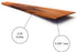 Wooden Spatula for Cooking, 12 Inch Handmade Thin Walnut Wood Saute Utensil, Perfect for Flipping and Scraping