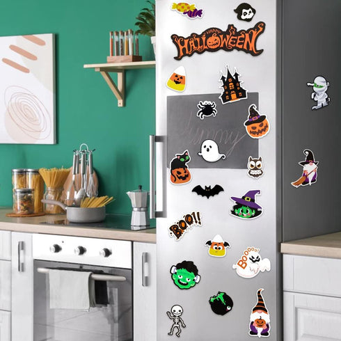 20Pcs Halloween Magnet Car Decorations - Waterproof Trick or Treat Automotive Stickers for Home Decor