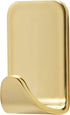Command Small Metallic Hooks, Brass Color, 4 Hooks and 5 Command Strips, Damage-Free Wall Hooks, Holds up to 0.5 lb