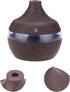 Wood Grain USB Humidifiers for Home, Top Fill with LED Night Light, Ideal for Bedroom Office Nursery, Compact Design