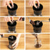 Manual Coffee Grinder with Burr, Coffee Bean Grinder for Espresso, French Press, Includes 2 Glass Jars and Brush