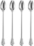 KEAWELL Luxurious 9 Inch Iced Tea Spoon Set - 4 Pieces, Gorgeous Design, 18/10 Stainless Steel, Perfect for Cocktails