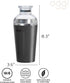 OGGI Groove Insulated Cocktail Shaker, 17oz Double Wall Vacuum Insulated Stainless Steel Mixer with Built-In Strainer