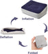 STYDDI Inflatable Foot Rest Pillow, 2 Pack Portable Leg Rest for Airplane, Train, Car, Home
