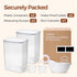 Set 2(9.5L/10Qt), Sets ComSaf Rice Container of Large Airtight Food Storage Containers with Lid and Rice Washer