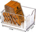 Acrylic Tea Bags Caddy Organizer,Tea Chest Box,Holder for Tea Coffee Bags,Small Packets,Sweeteners,11x6.5x6.5cm,1 Divided Section,YTBH-8330
