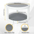 Lazy Susan Organizer, 2 Tier Non-Skid Spice Rack Turntable, 10-Inch Spinning Organizer for Kitchen