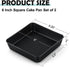TeamFar Square Cake Pan, 6 inch Small Baking Roasting Pans with Stainless Steel Core & Nonstick Coating, for Making Cakes Brownie Lasagna, Non-toxic & Sturdy, Oven Safe & Easy to Clean – Set of 2 by TeamFar