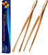 JETKONG 2 Pcs 12-Inch Kitchen Tweezers, Stainless Steel Long Food Tweezers Cooking Tongs (Rose Gold)