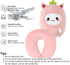 2-in-1 Kids Travel Pillow - Deformable Kids Neck Pillow for Traveling, Soft U-Shaped Pillow with Adorable Animal