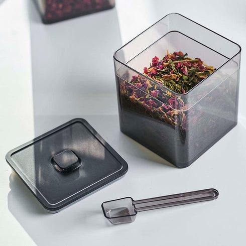 YAMAZAKI Home Tower Vacuum-Sealing Food Storage Container - Spoon - Polypropylene - 500Ml