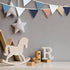 VitalCozy 17 2 8.5 ft Pennant Banner Flags, Pcs Nursery Garland Triangle Bunting Flag Double Side Baby Banner for Boho