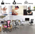 Black Office Chair Ergonomic Desk Chair, Mesh Computer Chair with Lumbar Support Armrest, Mid Back Rolling Swivel