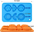 Webake Silicone Ice Cube Trays, Fruit Molds with Reusable Sticks, 2 Pack Giant Lollipop Mold, Chocolate Candy Molds