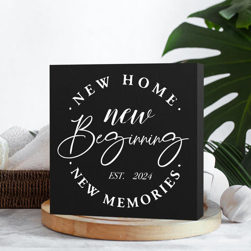 Great Housewarming Gifts, New Home Gift Ideas, Rustic Home Decor Accessories Wooden Box 5.1 x 5.1 Inches