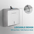 Commercial 300 Fold/280 SUS304 Paper Towel Dispenser Wall Mount: Large Capacity Paper Towel Holder for Bathroom