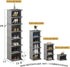 18 Entryway,Hallway,Closet, AFOORD Narrow Shoe Rack Tiers, Tall Skinny Shoe Organizer, Small Space and Vertical Shoe