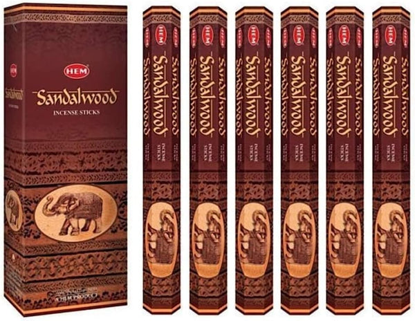 Hem Saffron Incense Sticks (120 Sticks, 6 Boxes) - 9 Inches Long, 20g per Box