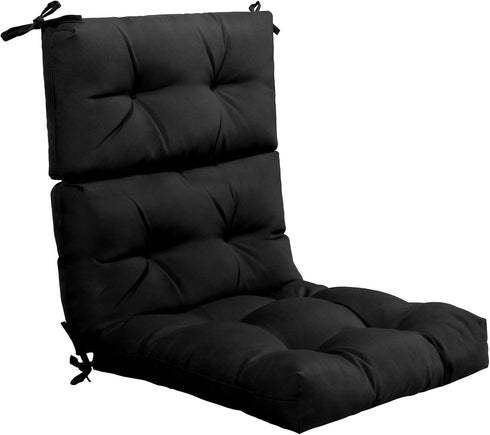 Giantex Tufted Patio Cushion, Outdoor High Back Chair Pads 4.5 Inch Thick,