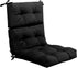 Giantex Tufted Patio Cushion, Outdoor High Back Chair Pads 4.5 Inch Thick,
