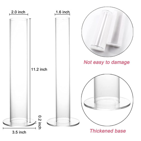 2 Pack Hair Scrunchies Organizer, 11 Inch Holder Stand, Ties Organizer for Girls Room, Jewelry Tower