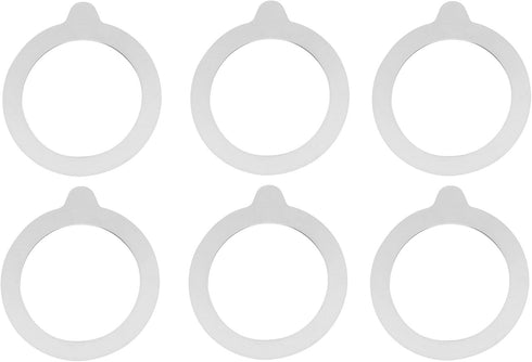 Wire Bail Rubber Jar Gaskets 3.5" (90mm) - Fits Bormioli Fido Jars, Made in USA, 6 Pieces
