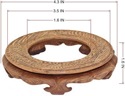 Elegant Wooden Vase Stand for Collectibles and Plants