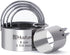 Biscuit Cutter Set - Round Cookie Cutters with Handle, 5 Pieces Stainless Steel Circle Professional Baking Dough Tools