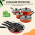 BOYAN Pot and Pan Protectors, Set of 12, 3 Different Sizes, Cookware Divider Pads, Anti-Slip
