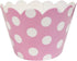 AllyDrew Standard Size Polka Dots Cupcake Wrappers, Set of 20, Pink