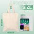 13x15 Inches 10oz Lzerking Canvas Tote Bag Bulk for DIY Projects, Tote Bags for Grocery Shopping, Machine Washable