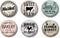 FARMHOUSE MAGNETS - Set of 6 Cute Fridge Magnets for Home School or Office (Farmhouse Set 1)