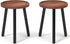 Vecxoty 2-Pack 16.7" Wood Plant Stands Indoor, Tall Plant Stand Outdoor Mid-Century Plant Stool, Single Plant Table