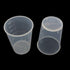 Tegg 30PCS 50ml Clear Plastic Mixing Cups, Graduated Measuring Cups with 50 PCS Wood Craft Sticks