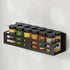 4 Pack Magnetic Spice Rack for Refrigerator Magnetic Fridge Shelf for Kitchen Magnetic Shelves for Fridge Black