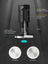 58mm Espresso Tamper with WDT Tool, Calibration Spring, Stainless Steel Flat and Spiral Bases, All-In-One Accessories