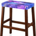 Set 2 Counter Marble Print Bar Stool Covers of Stretch Stool Chair Covers Rectangle Height Bar Stools Slipcovers