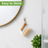 SUBEKYU Heavy Duty Scrub Brush with Handle for Household Use, Cleaning Bathroom Shower Toilet Bathtub Tile Floor, 2P