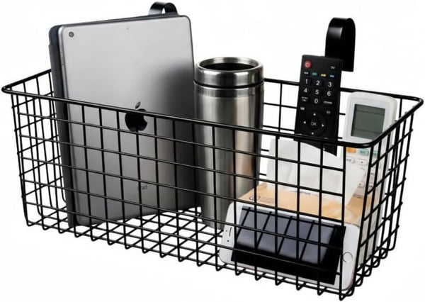 Ymeibe Metal Hanging Bedside Basket for Bunk Beds & Collage Dorms - Cabinet