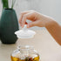 Luxshiny Ceramic Teapot Lid Replacement, White Porcelain Mug Cover for Small Tea Pots, Kungfu Tea Cup Accessories