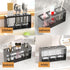Countertop Cutlery Drying Holder, 3 Cups Cutlery Drainer Box, Tabletop Utensil Organizer for Forks, Chopsticks, Kitchen