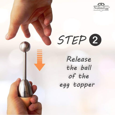 NobleEgg Egg Topper Opener Cracker Tool - Easily Cut and Remove Soft-Boiled Egg Tops