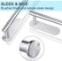 2 Pack,Stainless CUXIXA Paper Towel Holder Under Cabinet Steel Paper Towel Holder Wall Mount for Kitchen, Bathroom, RV