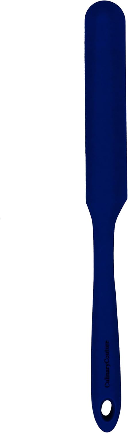 Culinary Couture 4-Piece Blue Baking Spatula Set - Silicone Heat Resistant Spatulas for Nonstick Cookware